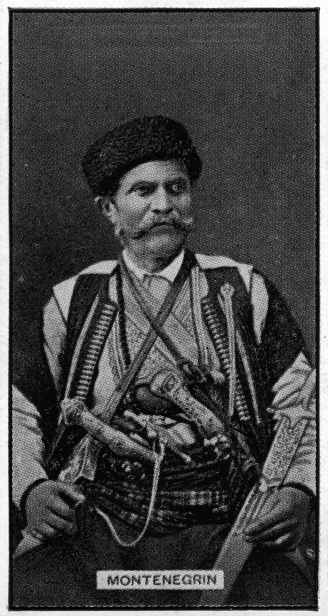 19 वीं शताब्दी के उत्तरार्ध से एक मोंटेनिग्रिन आदमी द्वारा तुर्की का फोटोग्राफर