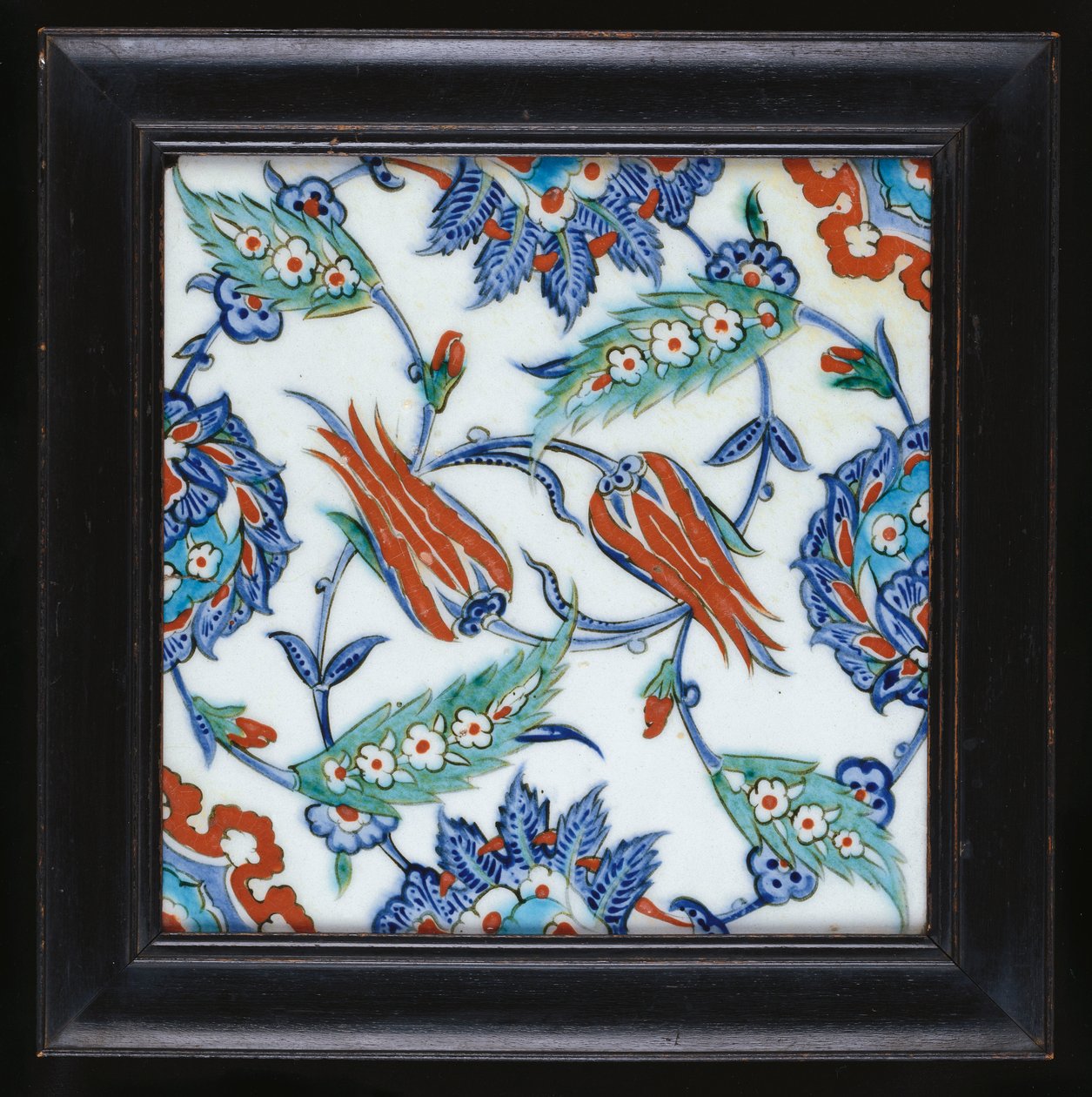 एक इज़निक पॉटरी टाइल, c.1580 द्वारा तुर्की स्कूल