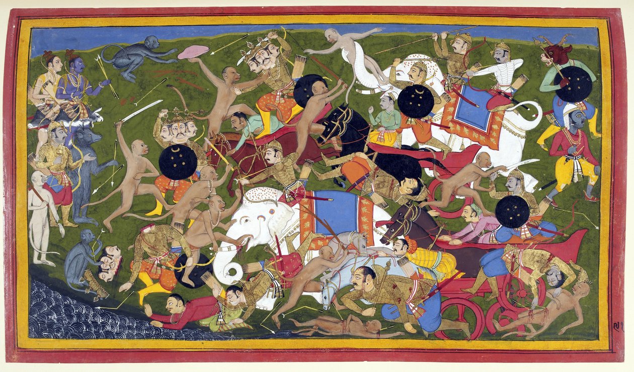 लंका, रामायण, उदयपुर में लड़ाई द्वारा अज्ञात अज्ञात