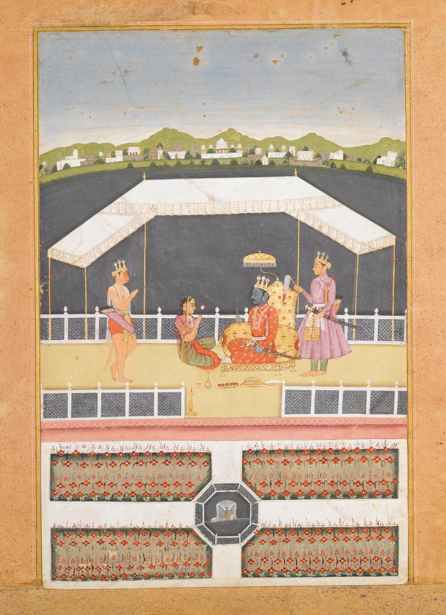 हनुमान राम को सम्मान प्रदान करते हैं द्वारा अज्ञात अज्ञात