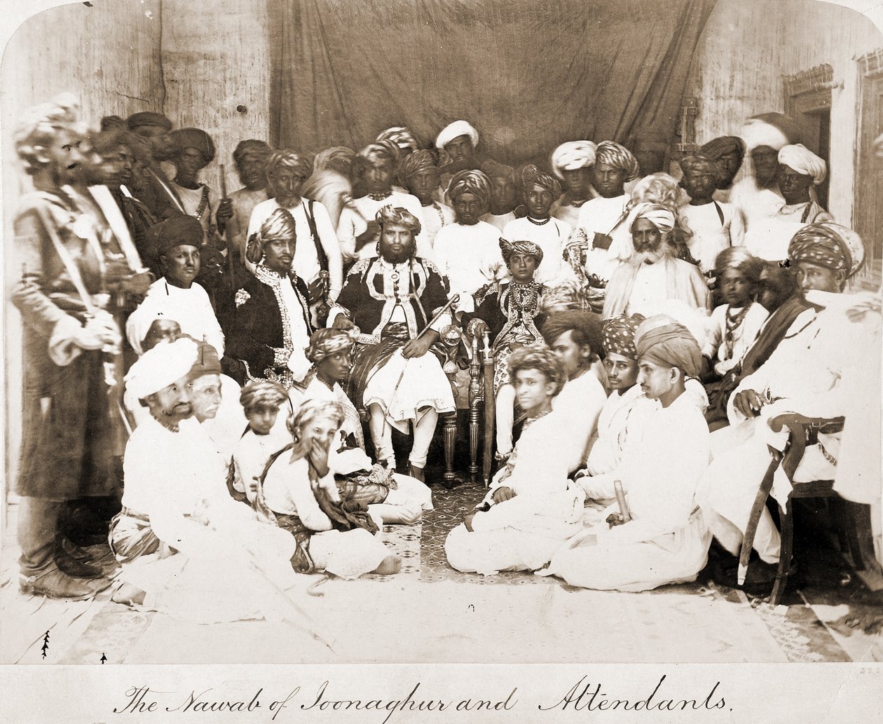 Mahabat Khan (1851-1882), the Nawab of Junagarh, 1870s द्वारा अज्ञात अज्ञात
