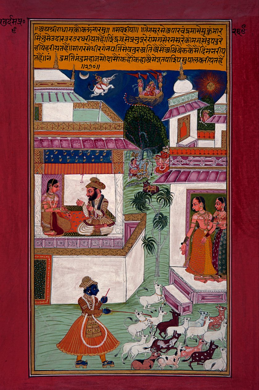 चरवाहे कृष्ण और राधा को आश्चर्यचकित कर दिया द्वारा अज्ञात अज्ञात