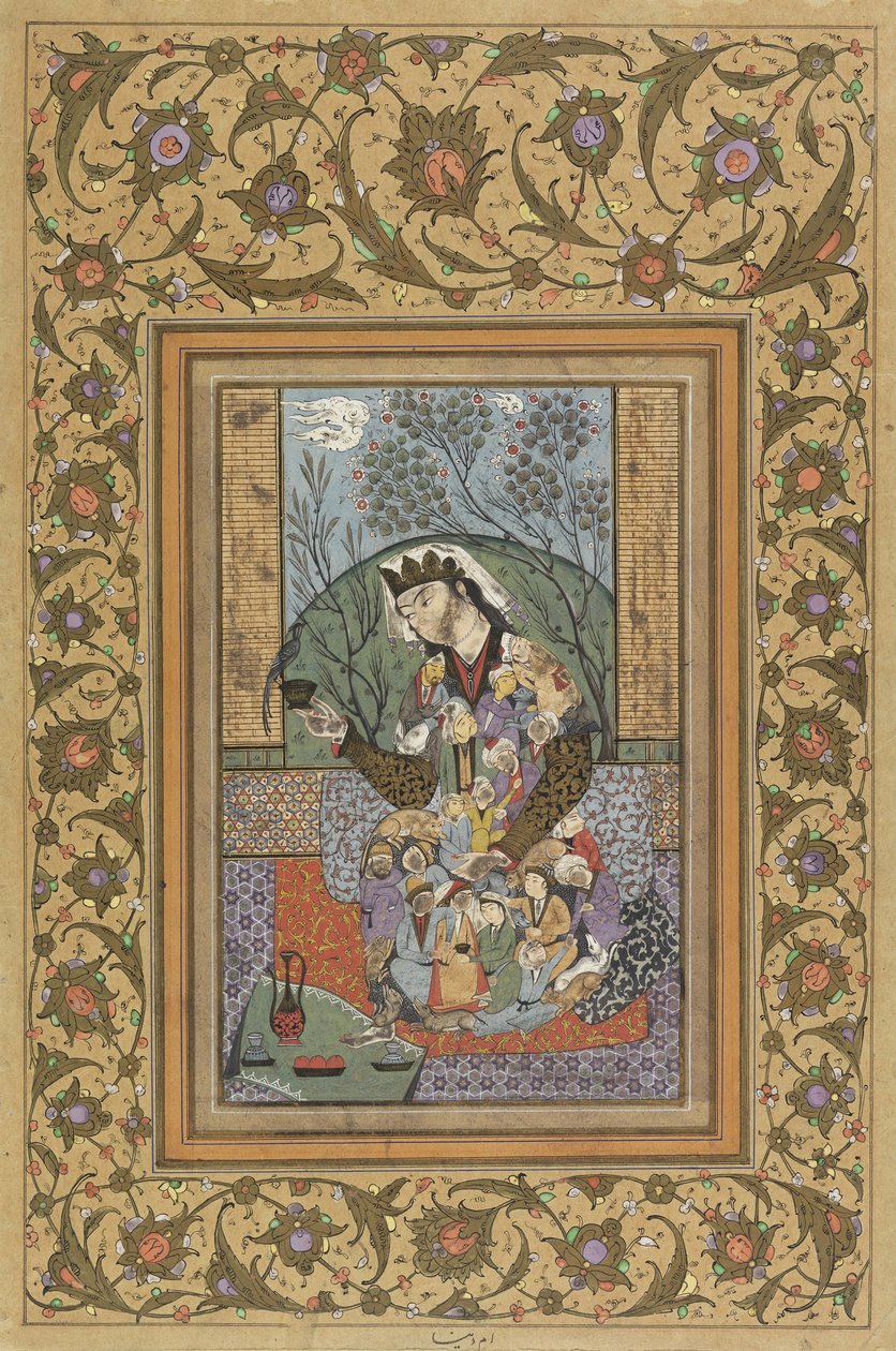 लघु- बैठे चित्र द्वारा अज्ञात अज्ञात