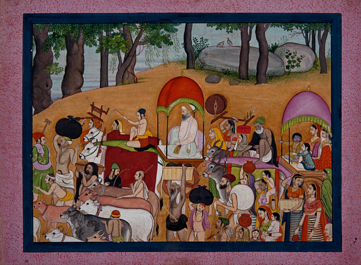 नंद और अन्य चरवाहे वृंदावन में भागवत - पुराण की कहानी पर आधारित हैं द्वारा अज्ञात अज्ञात