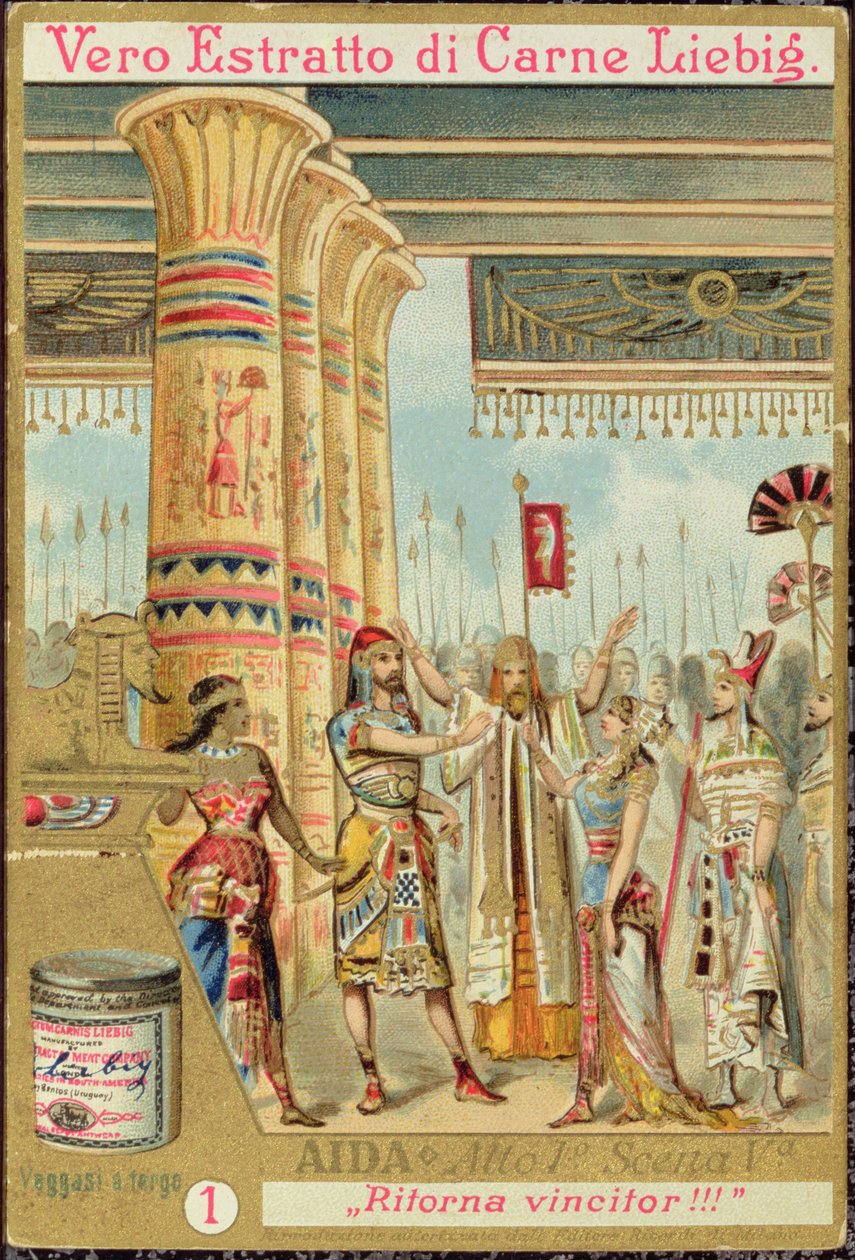 एक्ट I से दृश्य, ओपेरा &39;आइडा&39; का दृश्य वी, गिउसेपे वर्डी (1813-1901) द्वारा अज्ञात अज्ञात