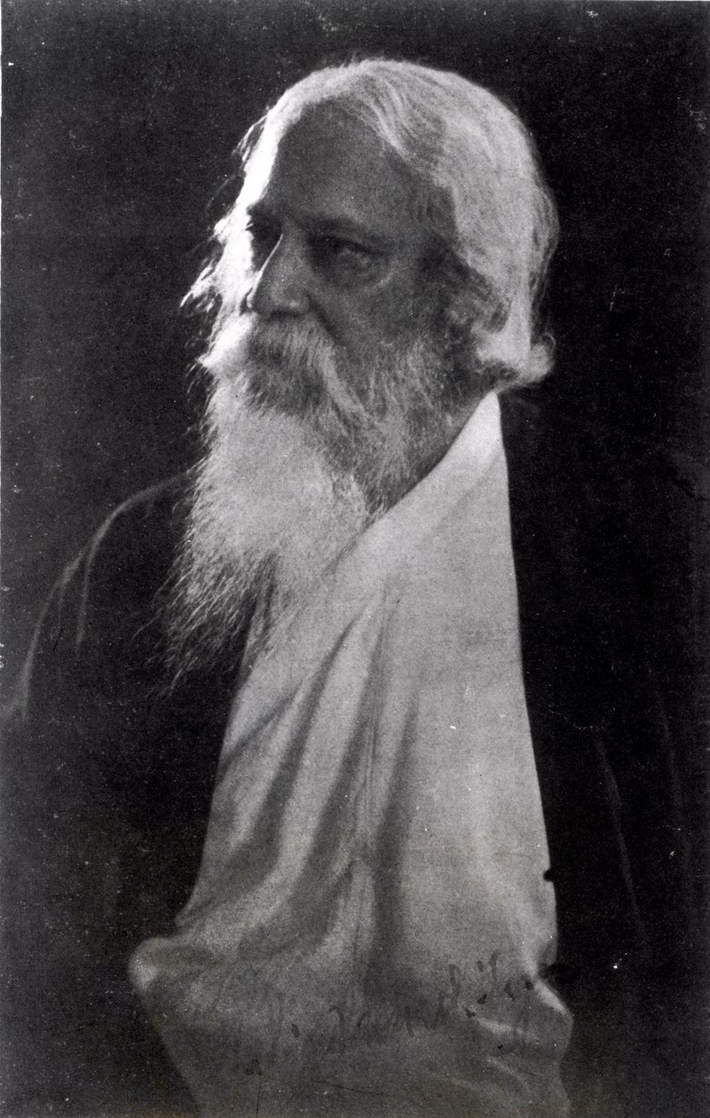 सर रवींद्रनाथ टैगोर (1861-1941) (बंडल फोटो) द्वारा अज्ञात अज्ञात