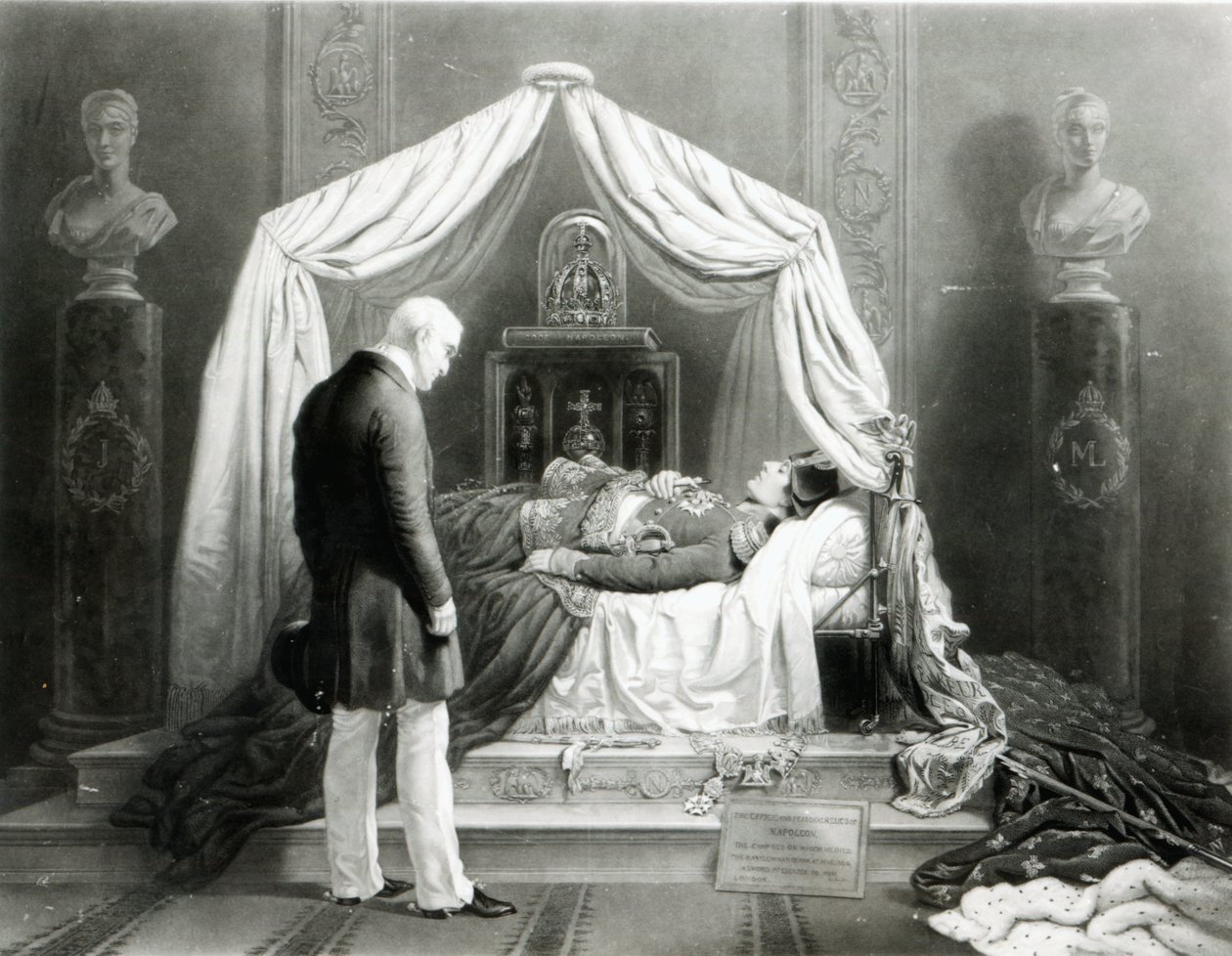 नेपोलियन पर ड्यूक ऑफ वेलिंगटन का मोम का मॉडल, c.1840 (मोम पूर्व मिश्रित मीडिया) द्वारा अज्ञात अज्ञात