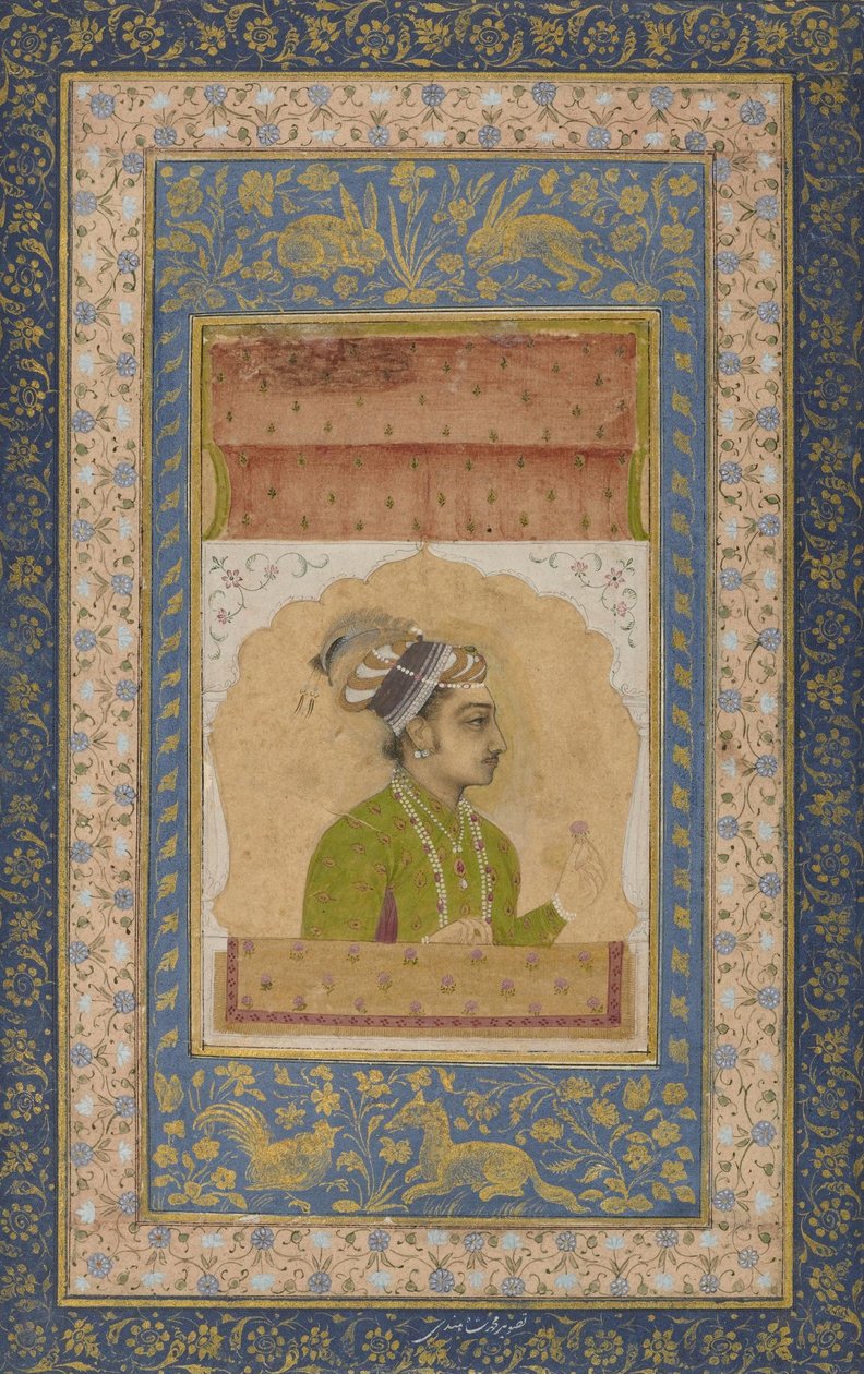 Unknown Indian - Miniature Portrait of Dara Shikoh द्वारा अज्ञात अज्ञात