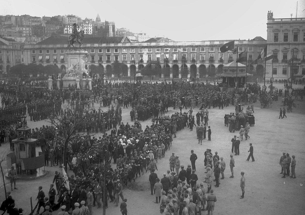 प्राका डू में विजय उत्सव, लिस्बन, 1918 द्वारा अज्ञात अज्ञात