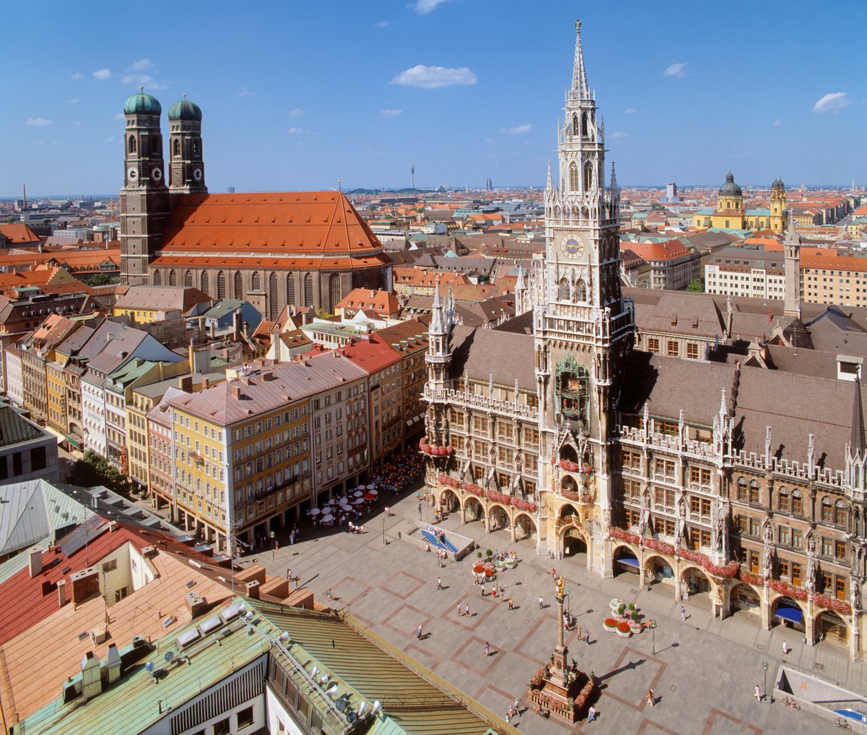 Marienplatz का दृश्य द्वारा अज्ञात अज्ञात