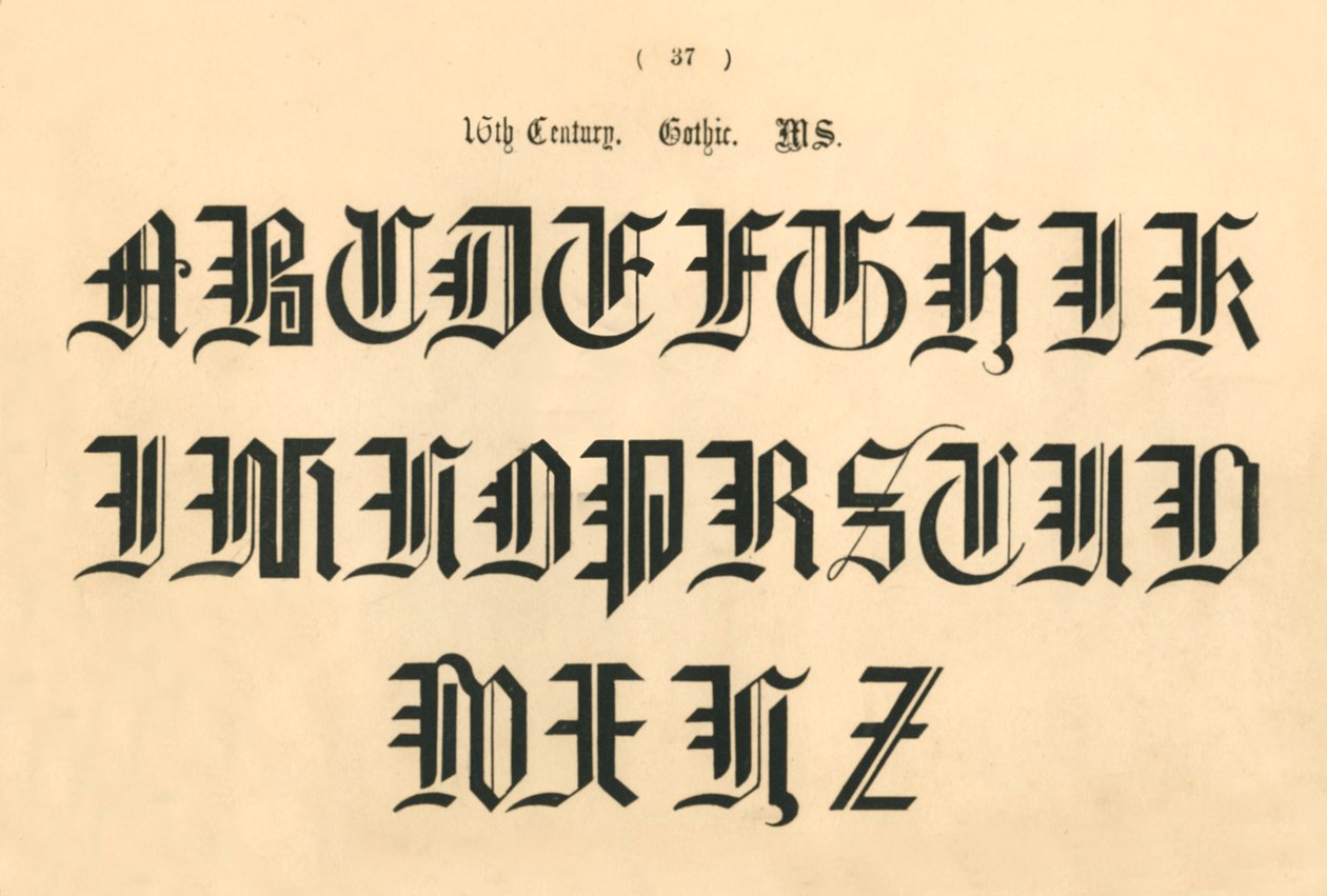 16 वीं शताब्दी। गोथिक। एमएस, 1862 द्वारा अज्ञात