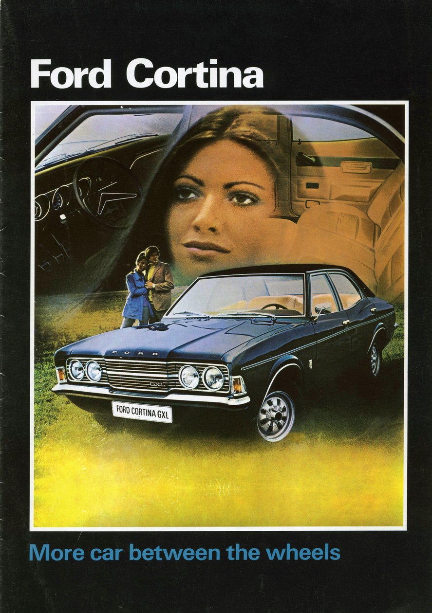 1972 फोर्ड Cortina Mk3 बिक्री ब्रोशर कवर। द्वारा अज्ञात