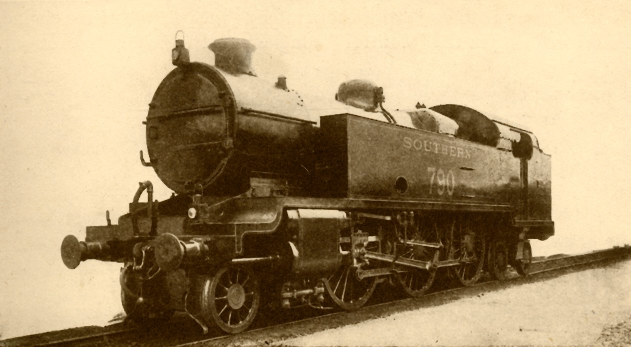 2-6-4 टैंक इंजन, दक्षिणी रेलवे, 1930। द्वारा अज्ञात