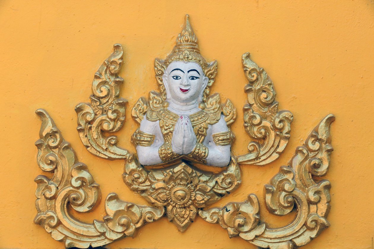 20151030, वियनतियाने, लाओस: वाट सी मुआंग (सिमुओंग) बौद्ध मंदिर। बौद्ध देवी द्वारा अज्ञात