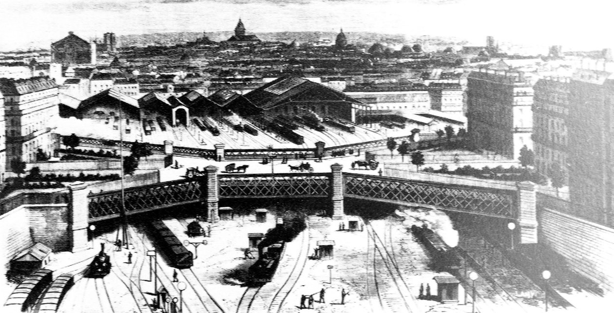 2295 पेरिस में गारे सेंट लज़ारे 1900 में अभिलेखागार द्वारा अज्ञात