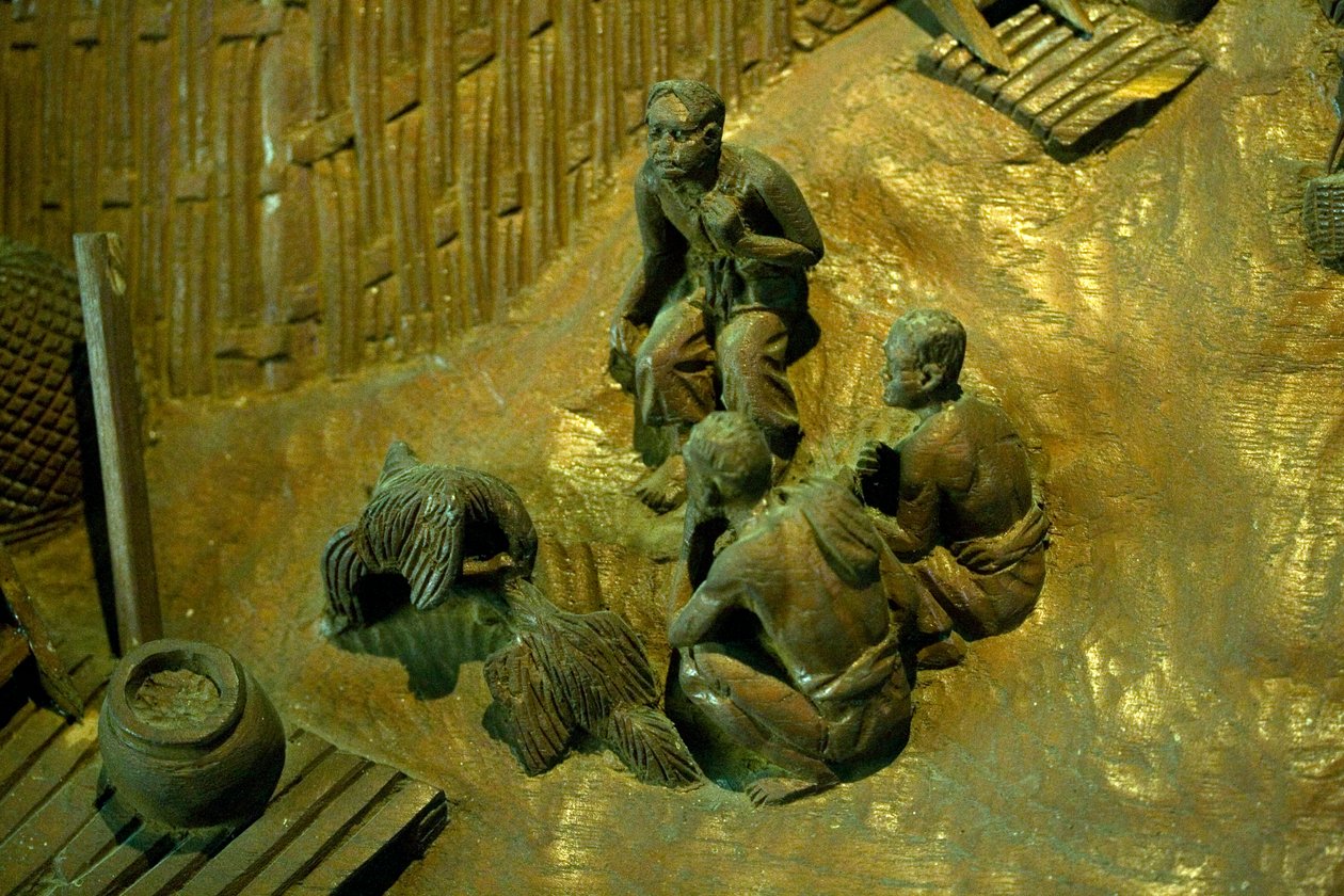 3 डी वुडकट। थाईलैंड, जनवरी 17, 2007। (फोटो) द्वारा अज्ञात