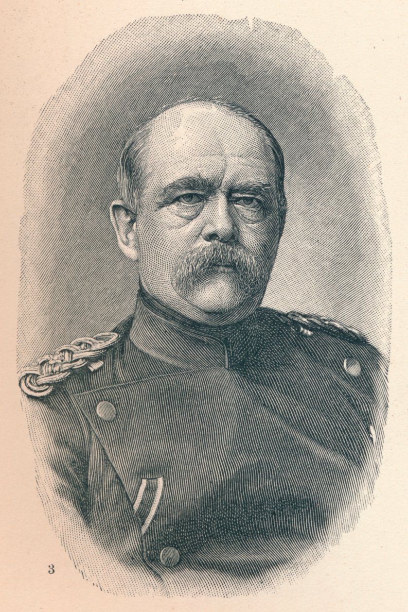 3 - ओट्टो वान बिस्मार्क एट चार स्टेज़ ऑफ़ हिज़ कैरियर, 1907 द्वारा अज्ञात