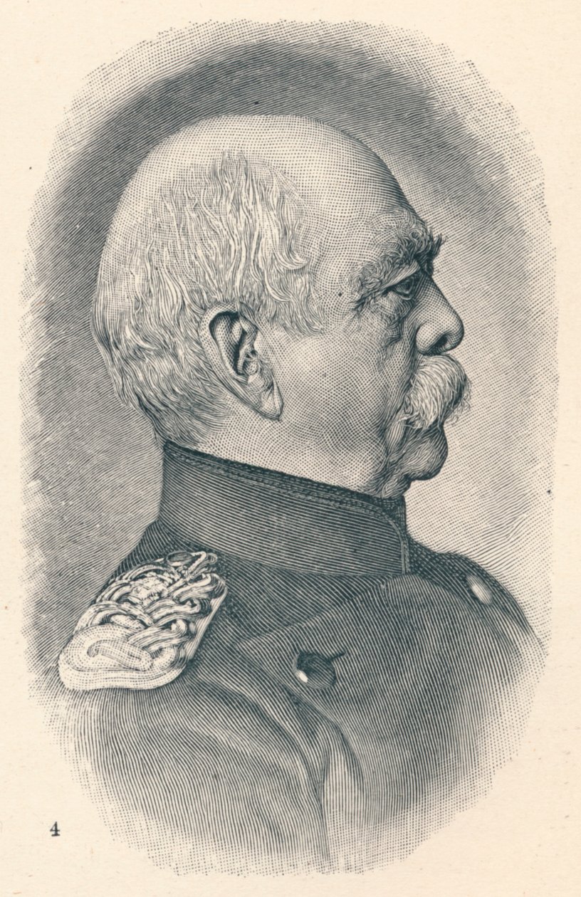 4 - ओट्टो वान बिस्मार्क एट चार स्टेज़ ऑफ़ हिज़ कैरियर, 1907 द्वारा अज्ञात