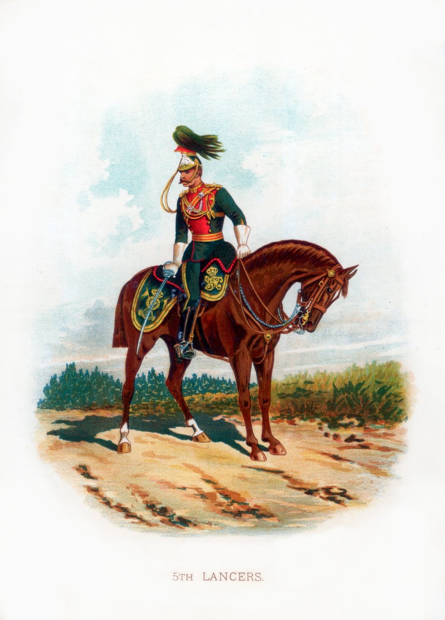 5 वीं लांसर्स, 1889 द्वारा अज्ञात