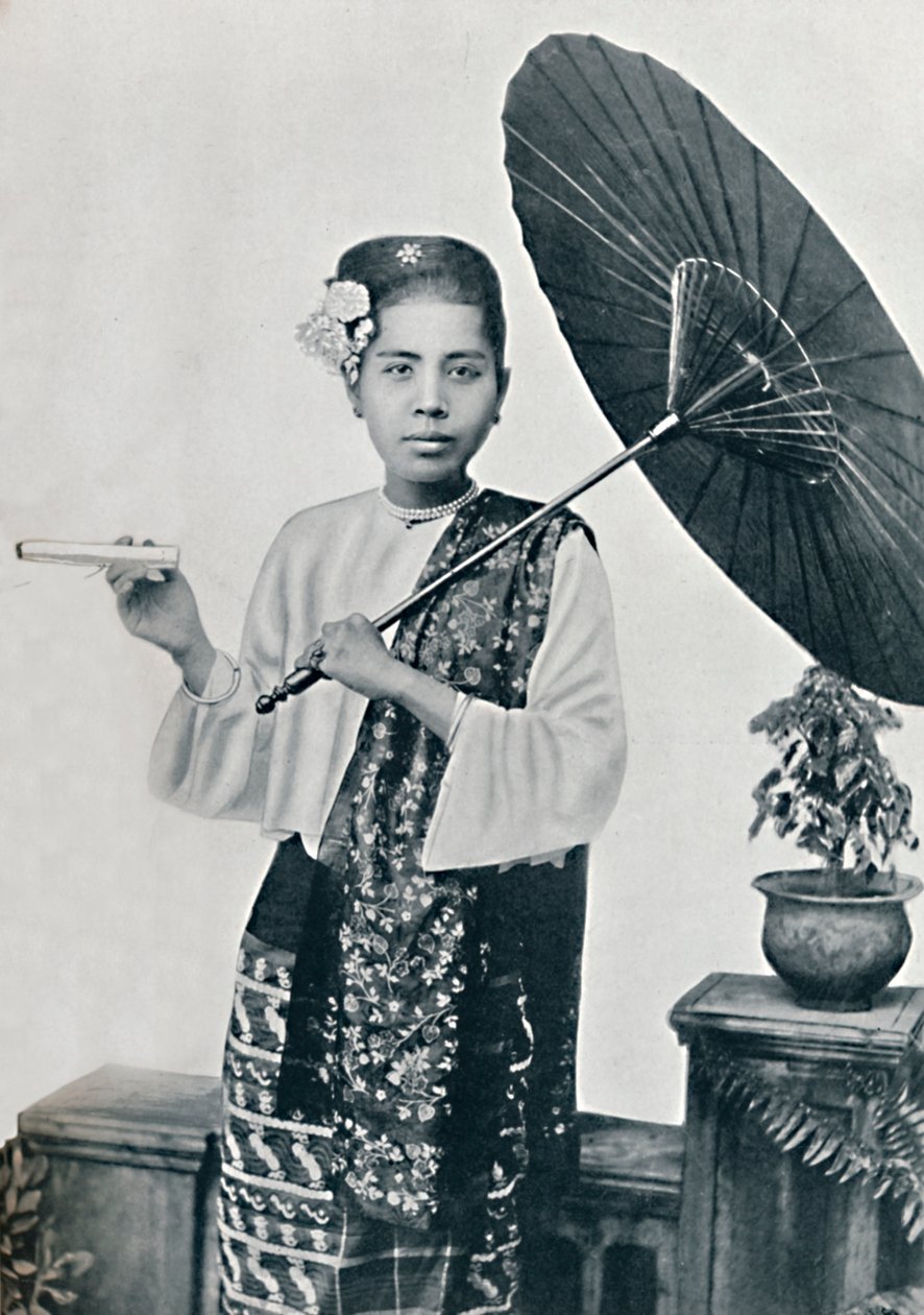 एक बर्मी महिला, 1902 द्वारा अज्ञात