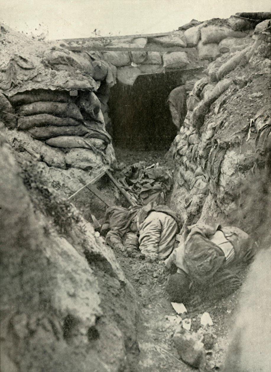 एक कैद जर्मन ट्रेंच, 1919। द्वारा अज्ञात