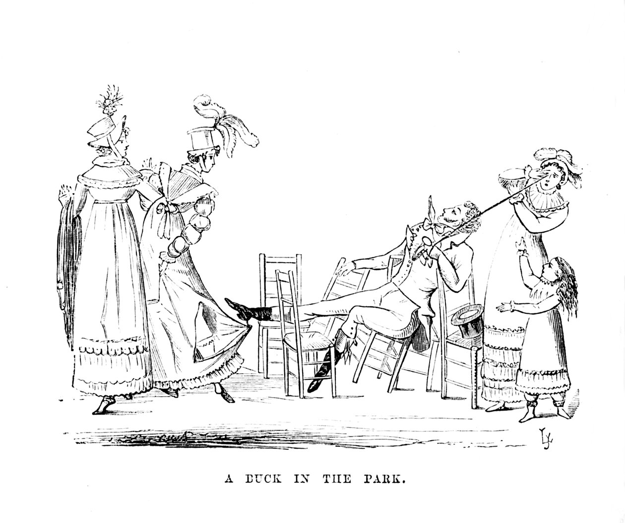 पार्क में एक बतख, c1870 द्वारा अज्ञात