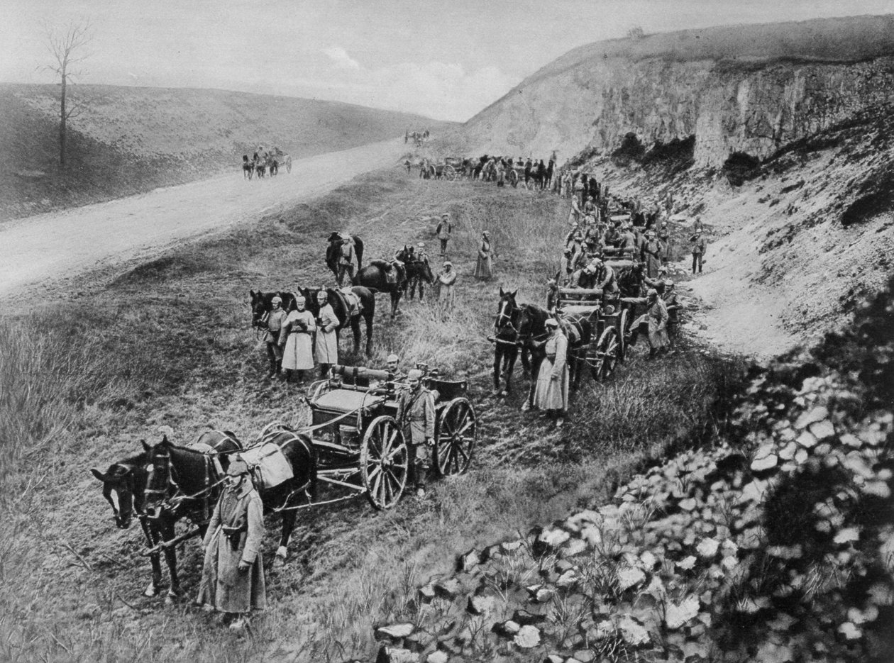 जर्मन मशीन गन इकाई, प्रथम विश्व युद्ध, 1915 द्वारा अज्ञात