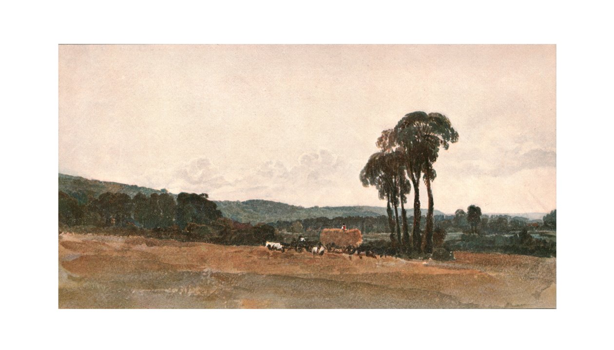 एक हार्वेस्ट दृश्य - एक आउटडोर स्केच, c1900। द्वारा अज्ञात
