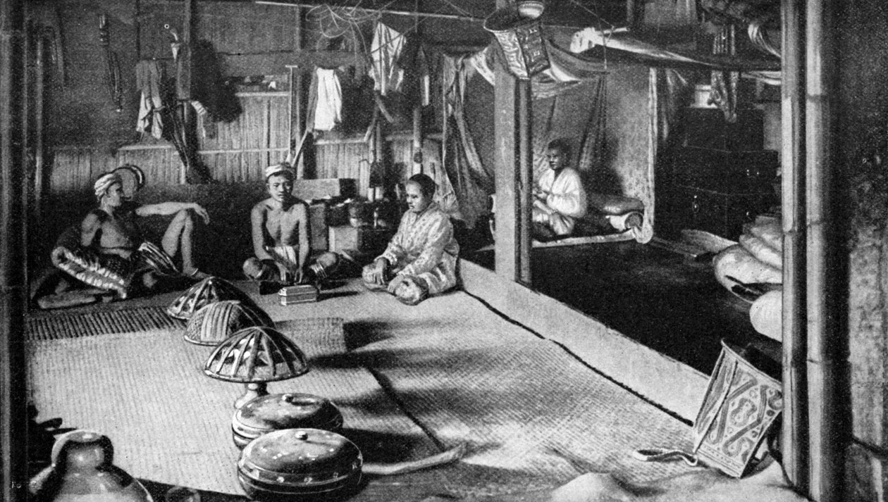 एक कालीमंतन मूल लंबा घर, बोर्नियो, 1922 द्वारा अज्ञात