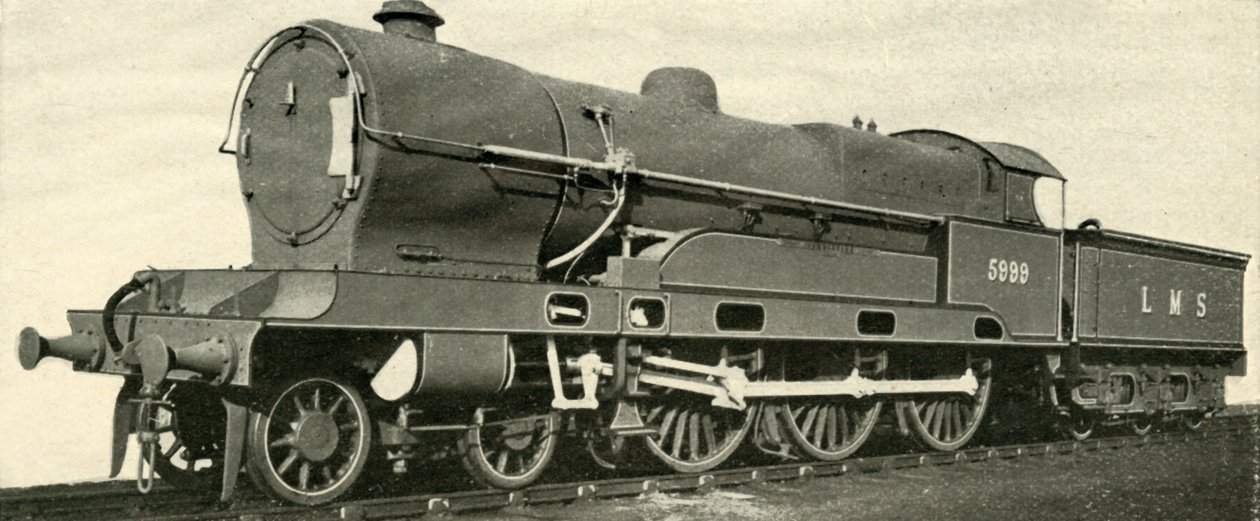 एलएमएस पर एक लीडिंग एक्सप्रेस टाइप - द रेबिल्ट क्लैगटन।, c1930। द्वारा अज्ञात