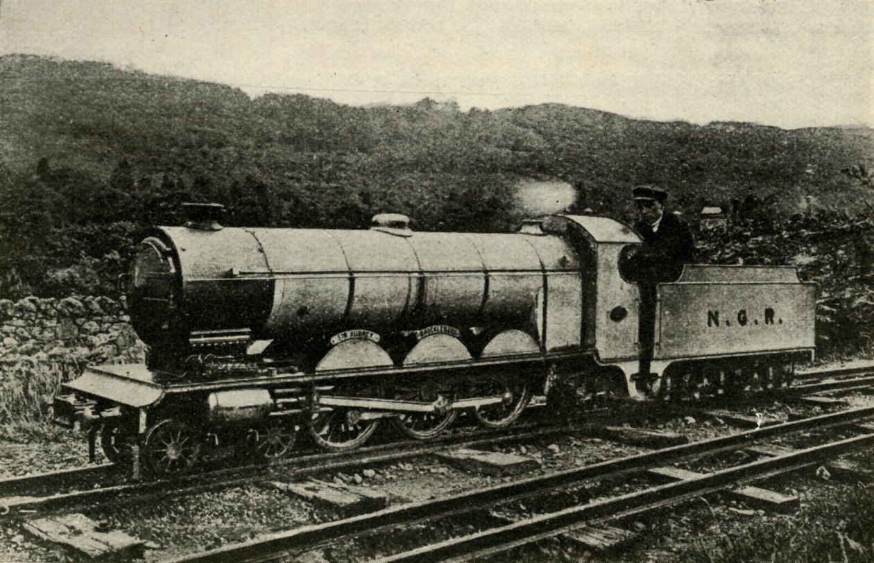 एक लोकोमोटिव ऑफ़ द रैवेनग्लास और एस्सेलडेल रेलवे, c1930। द्वारा अज्ञात