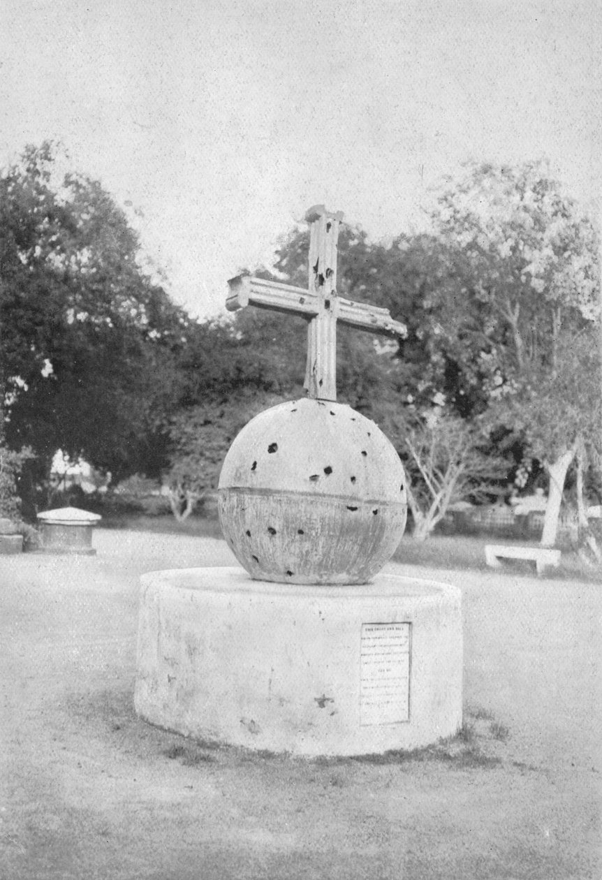 ए म्यूटिनी रिलिक - द क्रॉस फ्रॉम दिल्ली चर्च, c1910। द्वारा अज्ञात