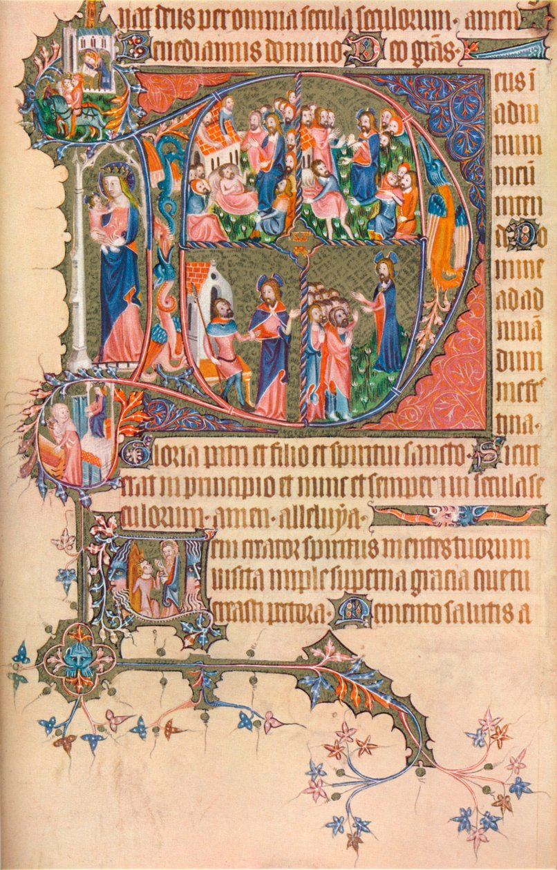 एगर्टन बोहुन Psalter- घंटे, 1370, 1937 से एक पृष्ठ द्वारा अज्ञात