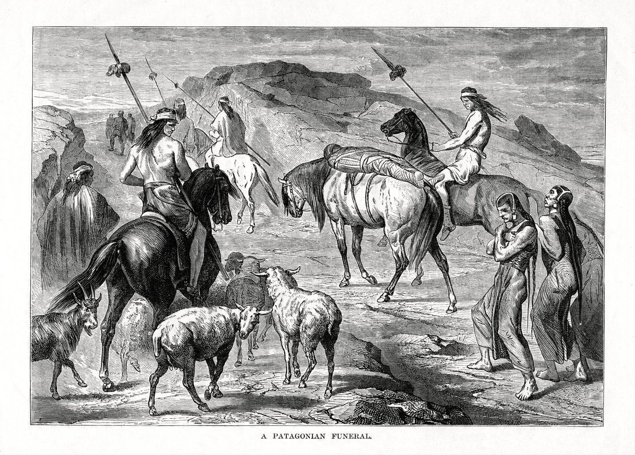 ए पेटागोनियन फ्यूनरल, 1877 द्वारा अज्ञात