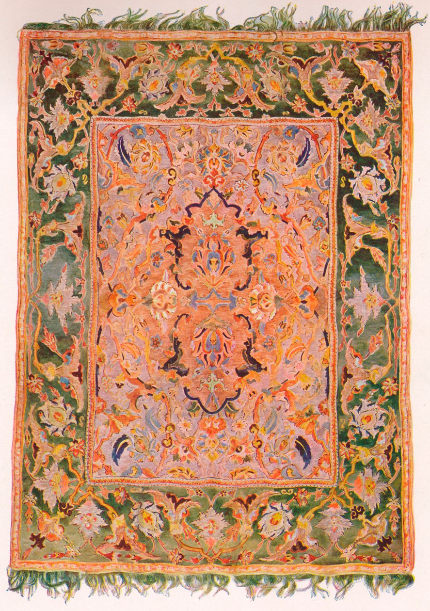 फारस का एक पोलोनेज रग, c1630, 1923 द्वारा अज्ञात