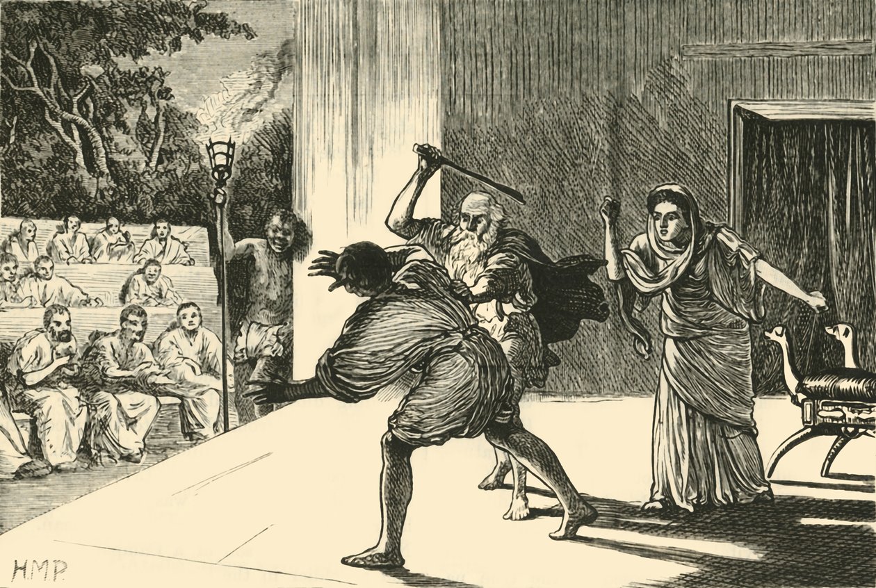 एक रोमन कॉमेडी, 1890। द्वारा अज्ञात