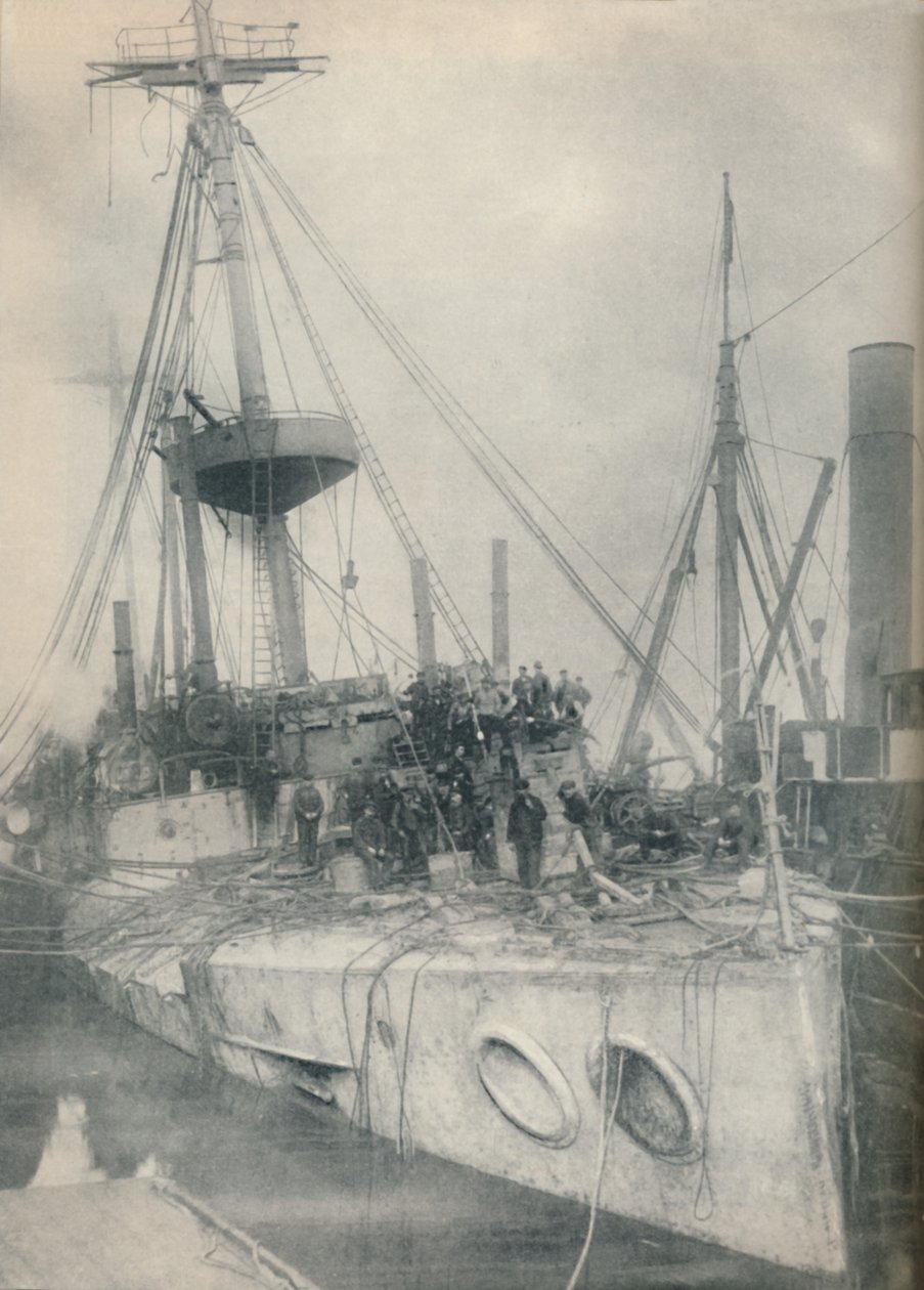एक निस्तारण विजय। क्रूजर ग्लेडिएटर, साल्विग टग, 1908, 1936 द्वारा समर्थित है द्वारा अज्ञात