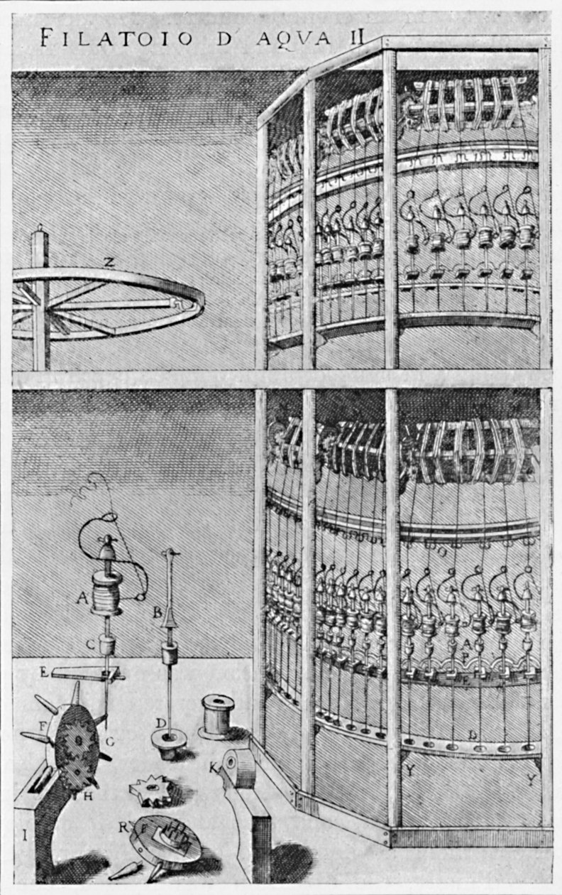 ए सिल्क-स्पिनिंग मिल, 1607, 1904 द्वारा अज्ञात