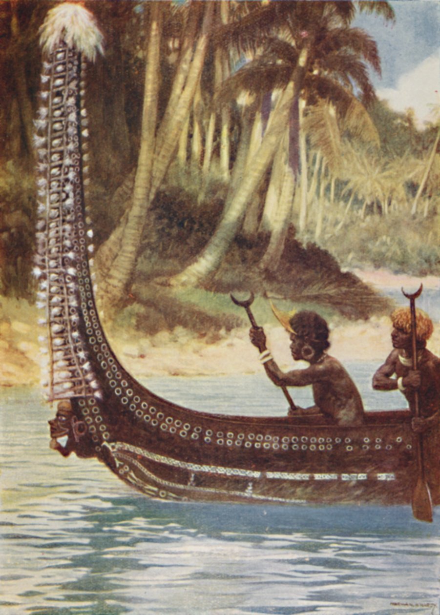 एक सोलोमन द्वीप कैनो, 1923। द्वारा अज्ञात