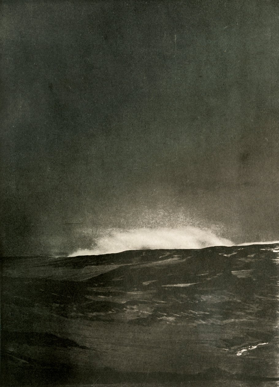 माउंट बर्ड पर एक भाप विस्फोट, c1908, 1909। द्वारा अज्ञात