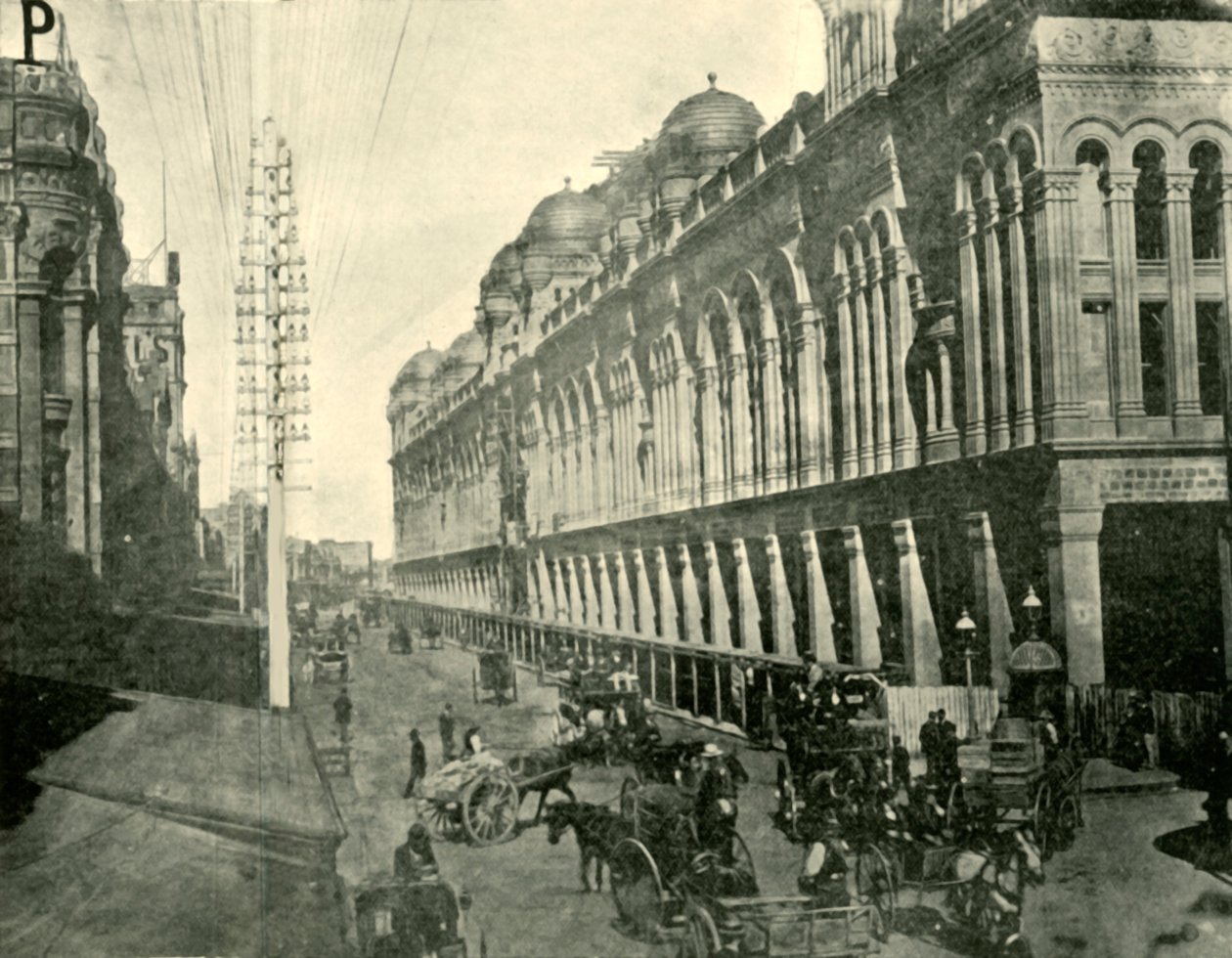 ए सिडनी स्ट्रीट व्यू, 1901। द्वारा अज्ञात
