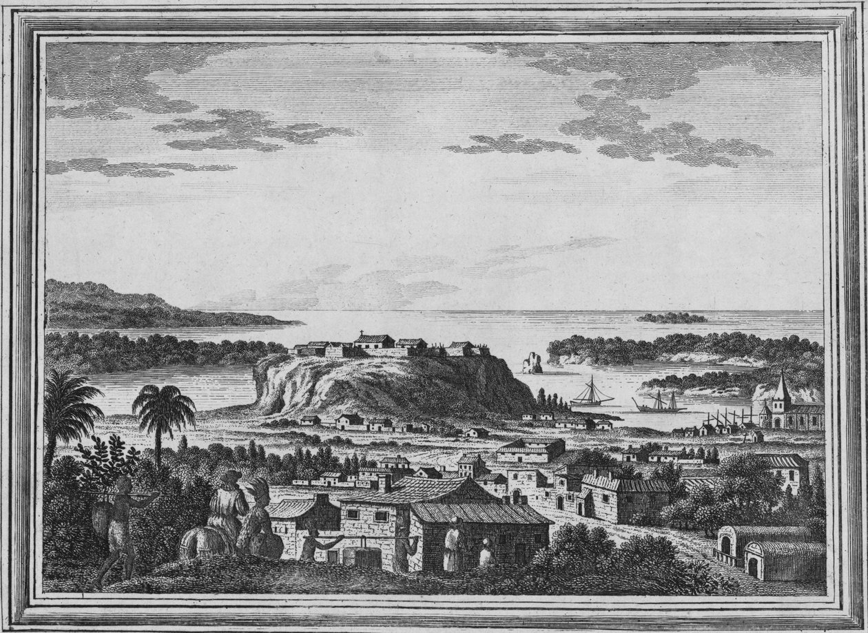 एक्यूपल्को के हेवेन का एक दृश्य, c1768 द्वारा अज्ञात