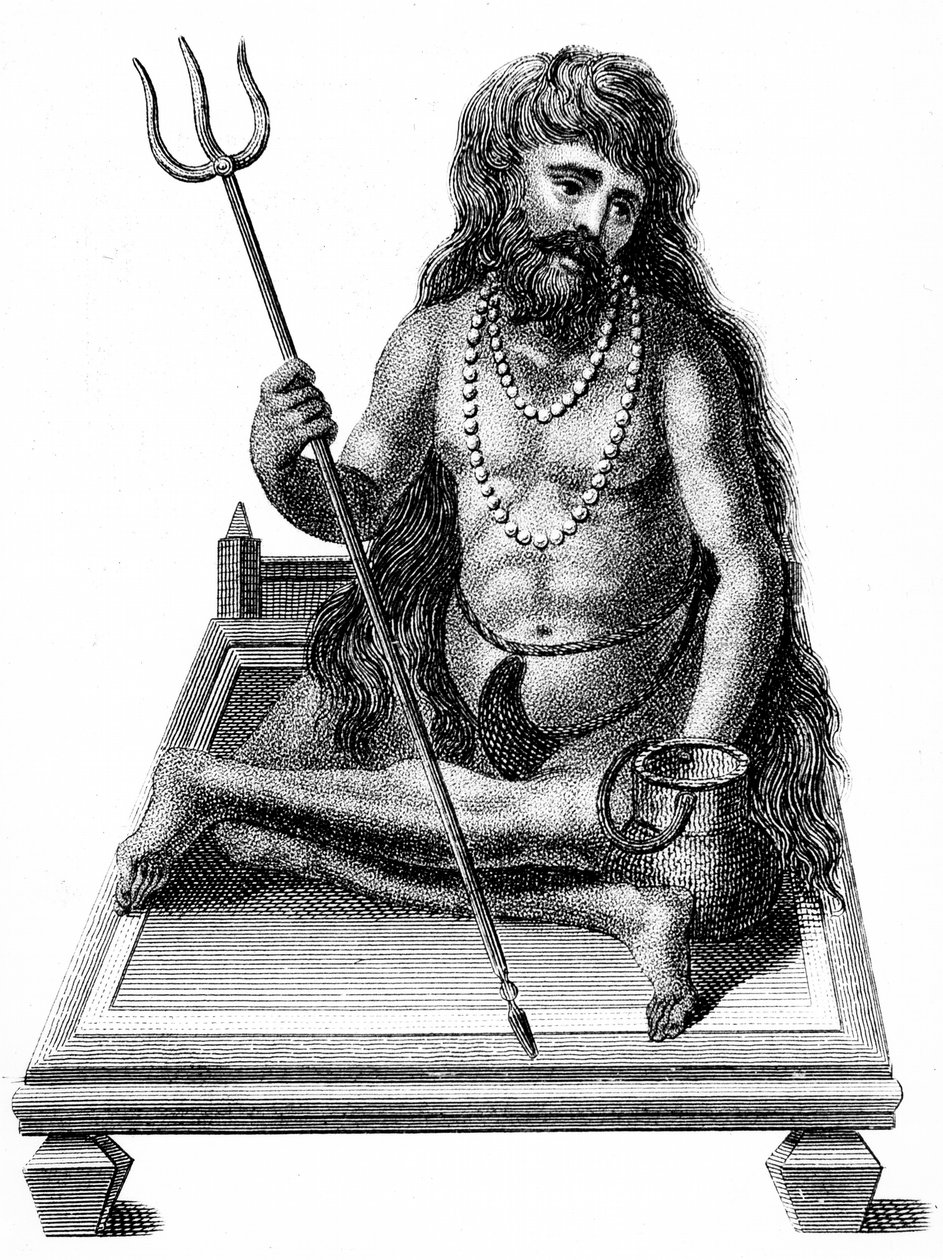 एक योगी ध्यान करते हुए, १ .११ द्वारा अज्ञात