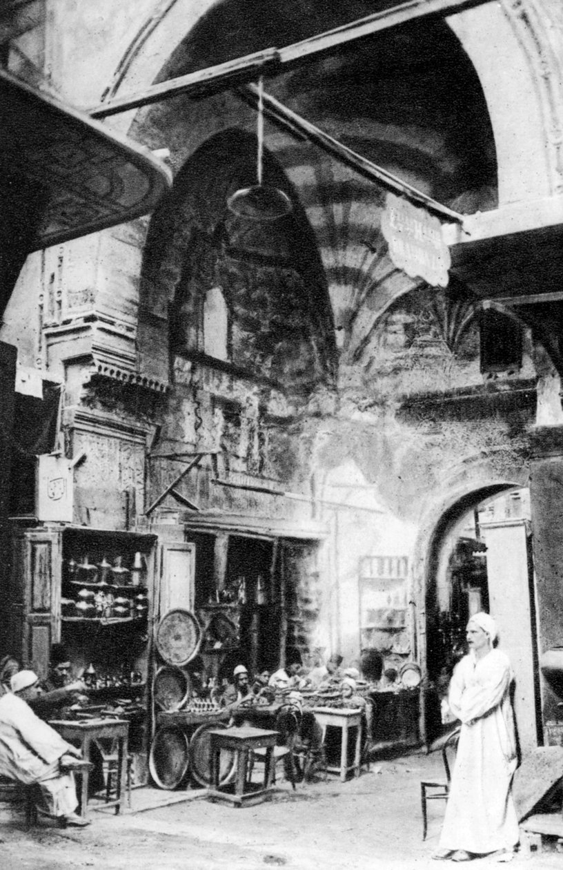 काहिरा, मिस्र में एक बाजार, c1920s द्वारा अज्ञात