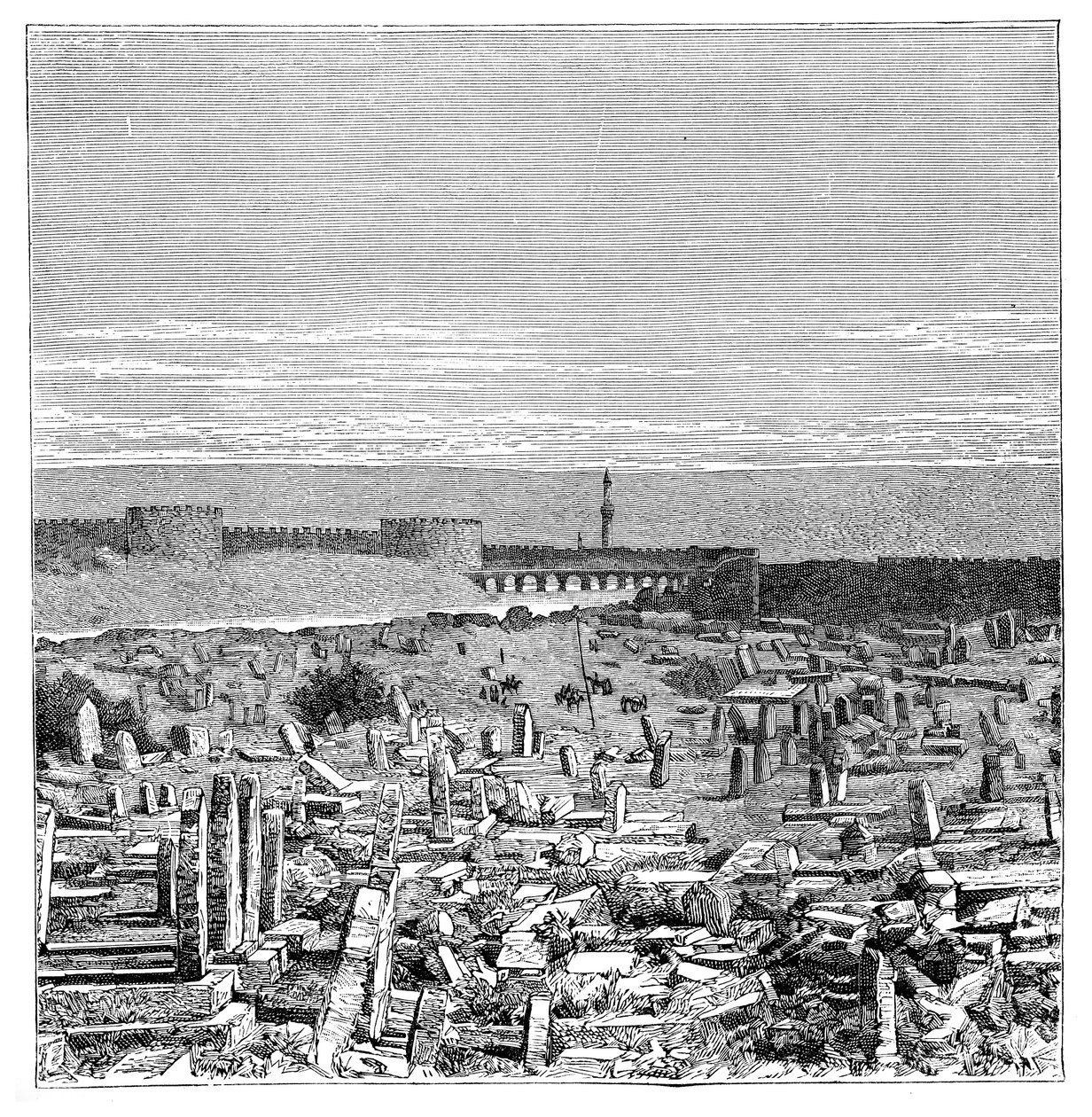 टिगरिस, दियारबाकिर, तुर्की पर पुल 1895 द्वारा अज्ञात