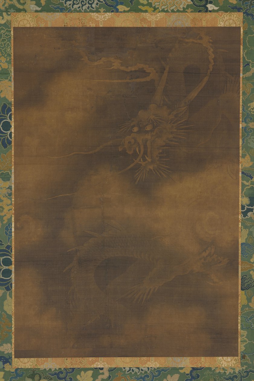 एक ड्रैगन और बादल, मिंग राजवंश, 1368-1644। द्वारा अज्ञात