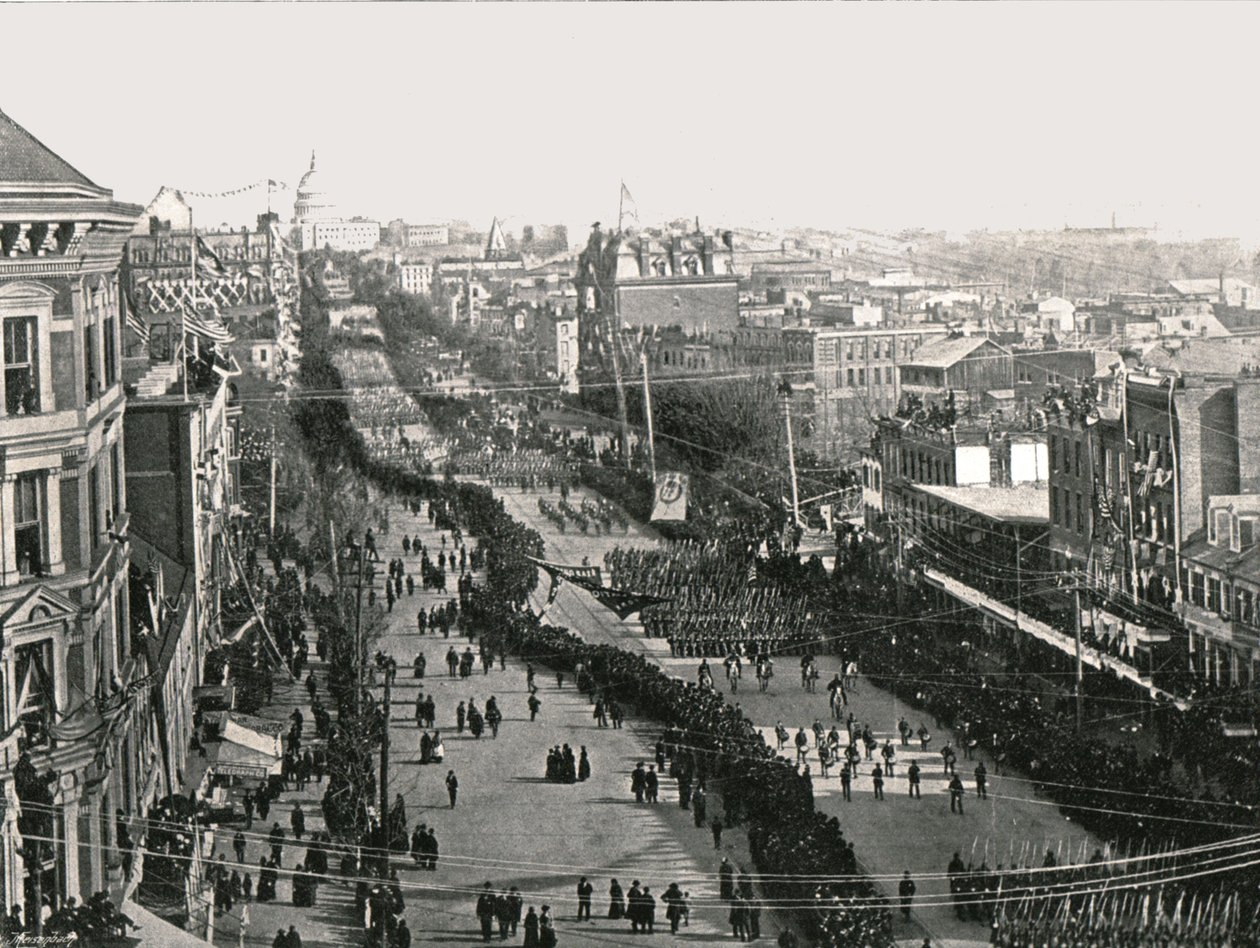 अमेरिकी राजधानी वाशिंगटन डीसी, 1895 में एक भ्रूण दिवस। द्वारा अज्ञात