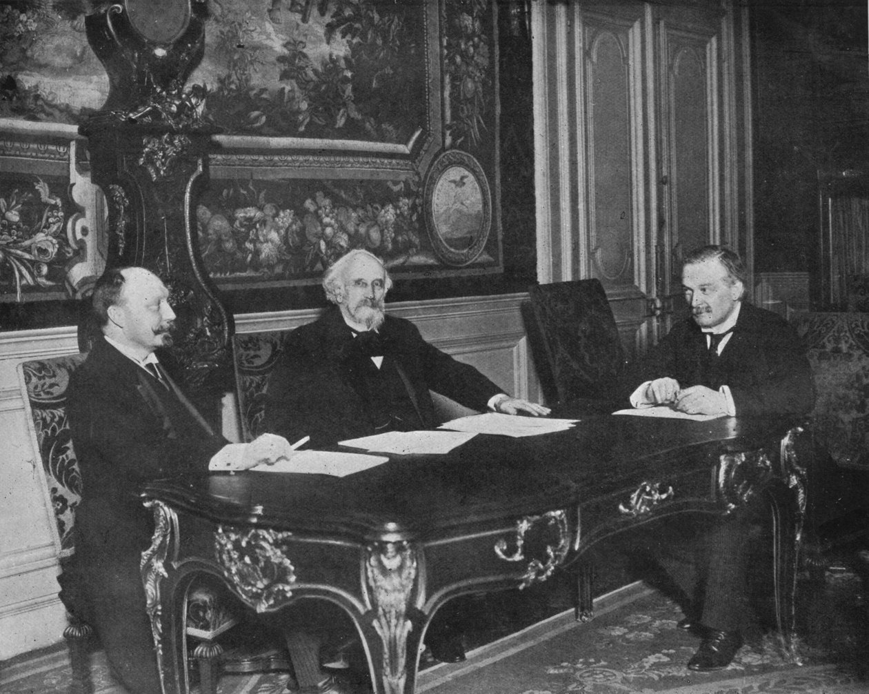 मित्र राष्ट्रों का एक वित्तीय सम्मेलन, पेरिस, 1915। द्वारा अज्ञात