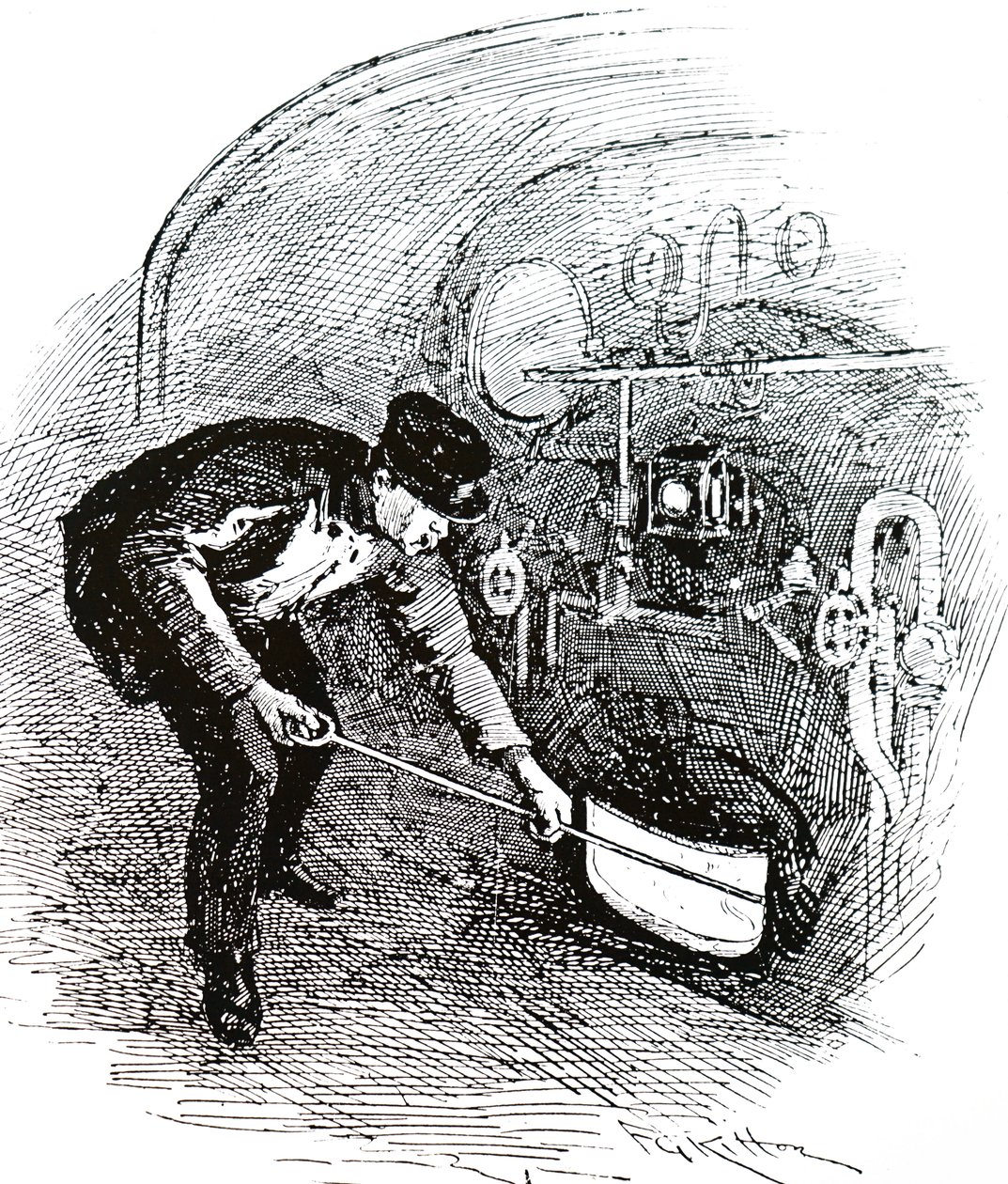 फ्लाइंग स्कॉट्समैन का एक फायरमैन। द्वारा अज्ञात