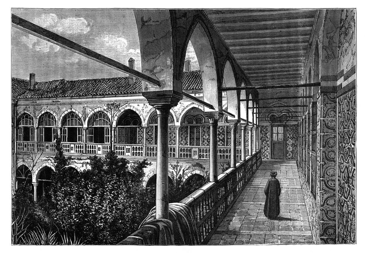 कॉन्स्टेंटाइन, अल्जीरिया में महल की एक गैलरी, c1890 द्वारा अज्ञात